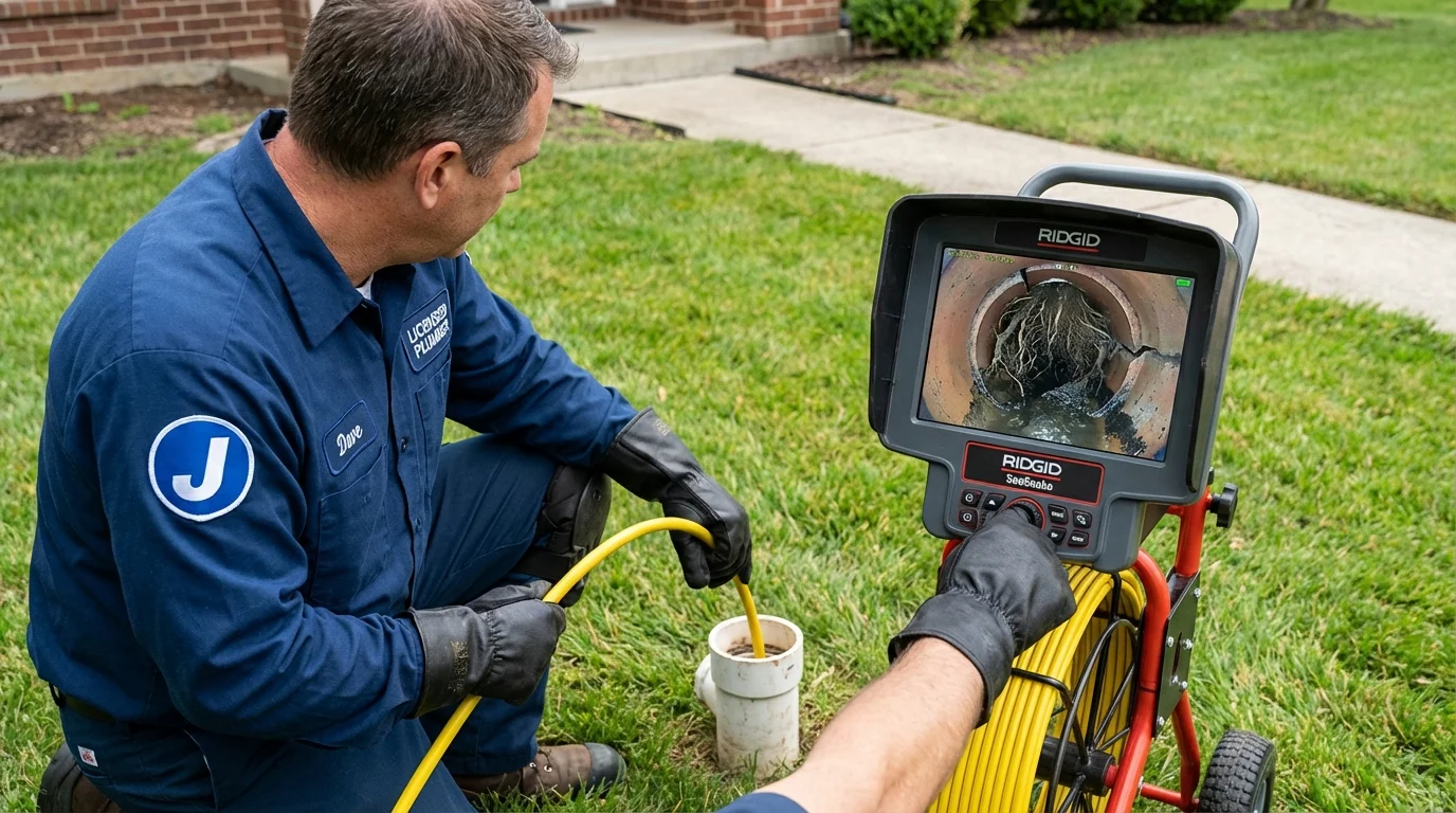 Sewer camera inspection being performed by Johns Plumbing LLC in Phoenix